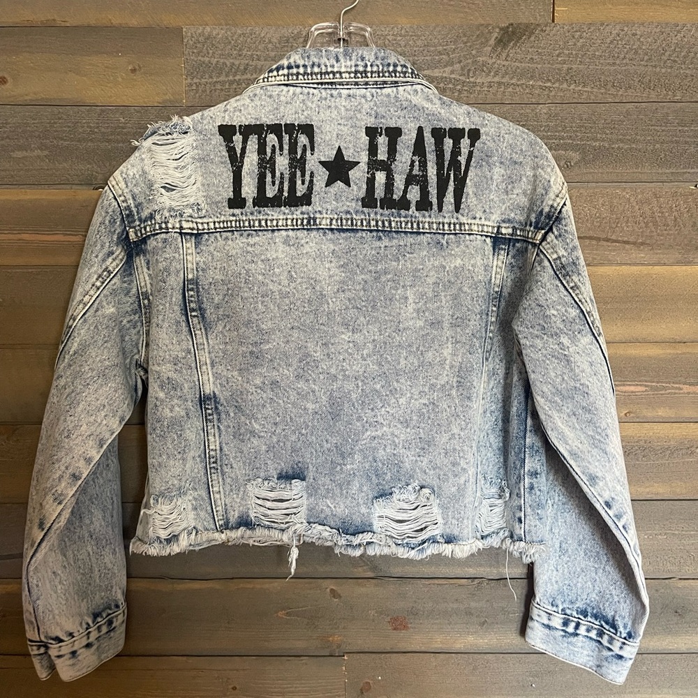 Rivalry Runway Yee Haw Distressed Denim Jacket